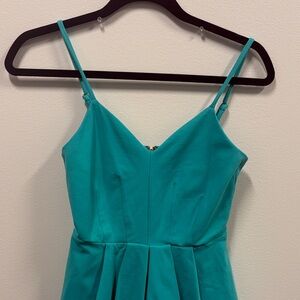 bebe Turquoise Spaghetti Strap Tunic